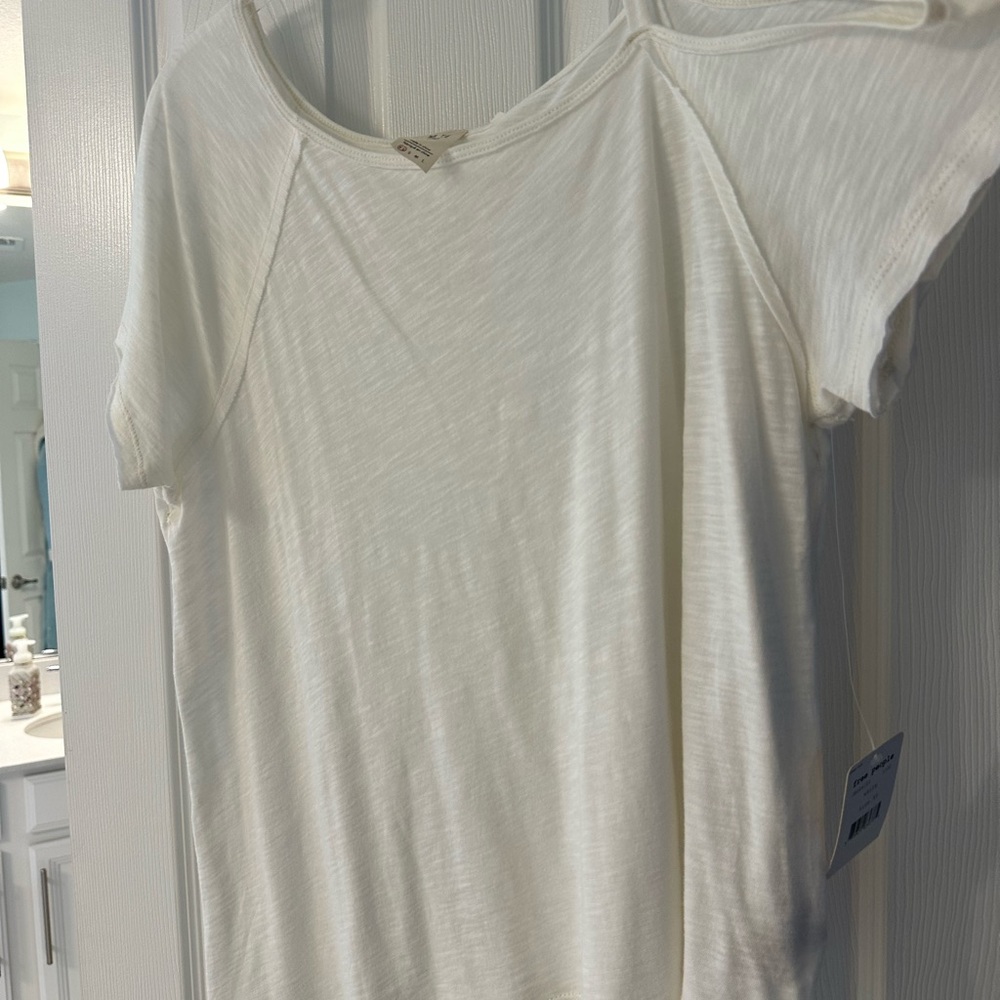 Free People Cold Shoulder Tee